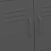 vidaXL Geymsluskápur Reykgrátt 60x35x56 cm Stál