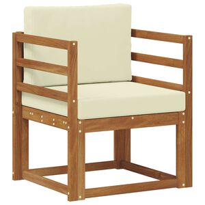 vidaXL &Uacute;tis&oacute;fi Solid Akas&iacute;uskei&eth; og P&oacute;lyester N&aacute;tt&uacute;rulegur