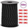 vidaXL &Uacute;tilegureipi me&eth; Endurskinsr&ouml;ndum og Festingum 50 m 3 mm