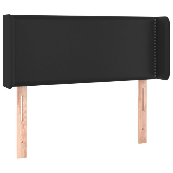 vidaXL H&ouml;f&eth;agafl me&eth; Eyrum 83x16x78/88 cm Svart Le&eth;url&iacute;ki