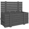 vidaXL Geymslubox Gr&aacute;r 91x40,5x42 cm Gegnheil Fura