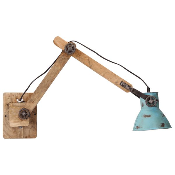 vidaXL Vegglj&oacute;s 2 W M&aacute;&eth;ur Bl&aacute;r 96x15x20 cm E27