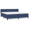 vidaXL H&oacute;lfa&eth; Springr&uacute;m me&eth; D&yacute;nu Bl&aacute;tt 200x200 cm Efni