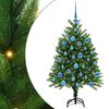vidaXL J&oacute;latr&eacute; me&eth; 150 LED me&eth; standi Gr&aelig;nn 120 cm PE