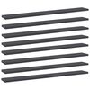 805287 vidaXL Bookshelf Boards 8 pcs Grey 80x10x1,5 cm Chipboard