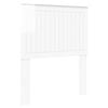vidaXL H&ouml;f&eth;agafl me&eth; h&ouml;fu&eth;gafl Glansandi Hv&iacute;tur 80 cm Samsettur vi&eth;ur