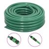vidaXL Gar&eth;slanga me&eth; Festingarsetti Gr&aelig;nt 0,75" 50 m PVC