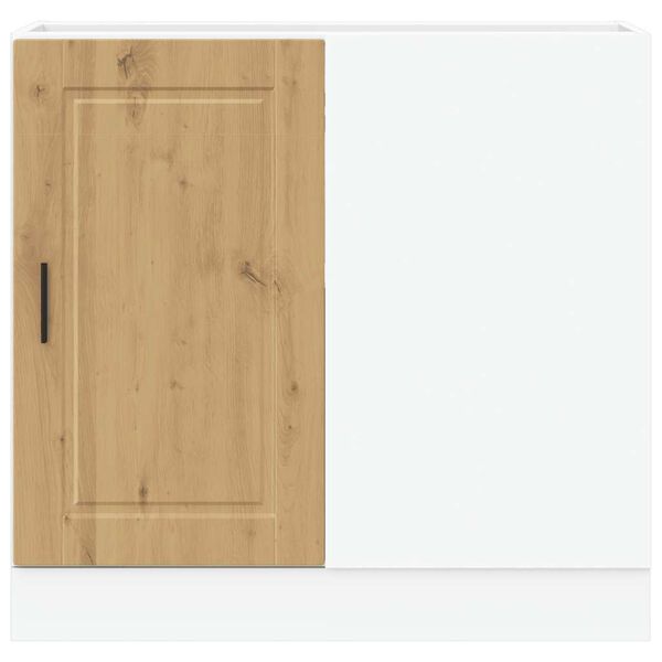 vidaXL Eldhúsundirskápur Porto Listamannseik Samsettur Viður