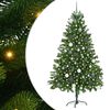 vidaXL J&oacute;latr&eacute; me&eth; 300 LED me&eth; standi Gr&aelig;nn 180 cm PE