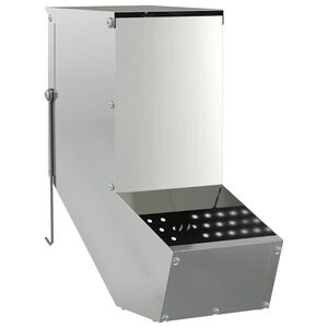 vidaXL Kan&iacute;nuf&oacute;&eth;rari Silfur 12,5 x 26 x 28,5 cm Galvaniserad st&aacute;l