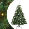 vidaXL Gervi j&oacute;latr&eacute; me&eth; 150 LED me&eth; standi Gr&aelig;nn 150 cm PE og PVC