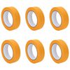 vidaXL M&aacute;lara Maskeringar T&Yacute;PUR 6 pcs Gulur 30mm x 50m Papp&iacute;r