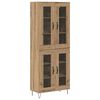 vidaXL H&aacute;bor&eth; Artisan Eik 69,5 x 34 x 180 cm Samsettur vi&eth;ur