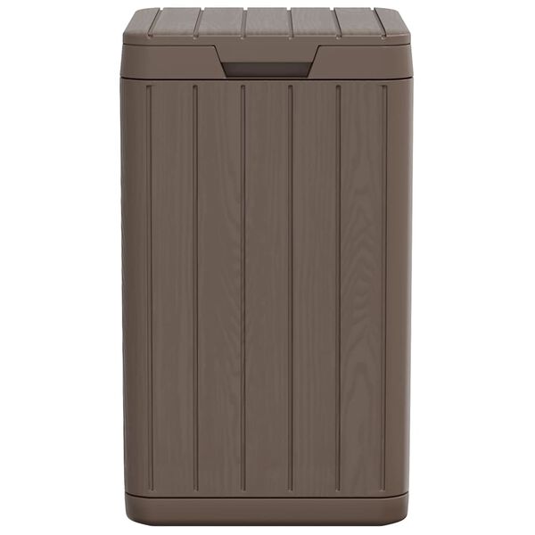 vidaXL Útisorptunna Brún 38x38x65 cm PP