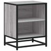 vidaXL n&aacute;ttbor&eth;ssk&aacute;pur Gr&aacute;r Sonoma 40x31x50cm Hanna&eth;ur vi&eth;ur og m&aacute;lmur