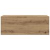 vidaXL ba&eth;herbergis veggsk&aacute;pur Artisan Oak 80x25x30 cm Hanna&eth;ur vi&eth;ur