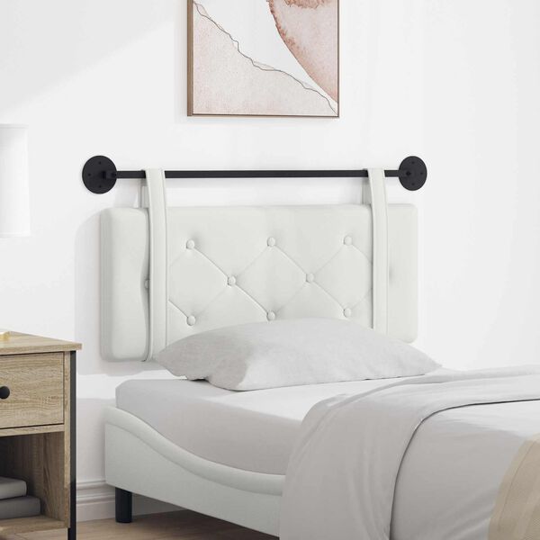 vidaXL Hengisk&aacute;li Vegghengt Hv&iacute;t 110 x 55 x 5 cm Gervile&eth;ur