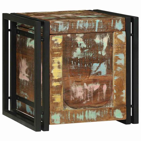 vidaXL Geymslukassi með geymslu 40 x 40 x 40 cm Gegnheill akasíuviður