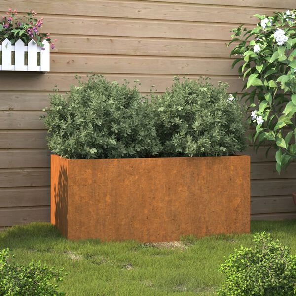 vidaXL Gróðurker 62x30x29 cm Corten Stál