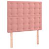 vidaXL H&ouml;f&eth;agafl bleikur 90x5x118/128 cm flauel