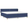 vidaXL H&oacute;lfa&eth; Springr&uacute;m me&eth; D&yacute;nu Bl&aacute;tt 200x200 cm Efni