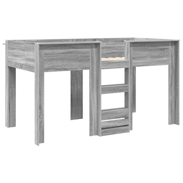 vidaXL R&uacute;mg&oacute;&eth;ur kojur fyrir b&ouml;rn me&eth; d&yacute;nu Gr&aacute;r Sonoma 100 x 200 cm