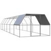 vidaXL &Uacute;ti H&aelig;nsnab&uacute;r 3x12x2 m S&iacute;nkh&uacute;&eth;a&eth; st&aacute;l