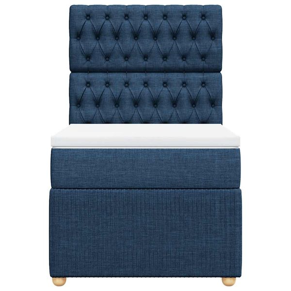 vidaXL H&oacute;lfa&eth; Springr&uacute;m Bl&aacute;tt 100x200 cm Tauefni