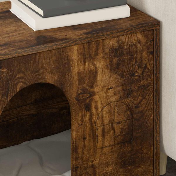 vidaXL Katta h&uacute;s Rau&eth;-eik 51 x 30 x 52 cm Samsettur vi&eth;ur