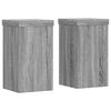 vidaXL Pl&ouml;ntustandar 2 stk Gr&aacute;r Sonoma 10x10x18 cm Samsettur Vi&eth;ur