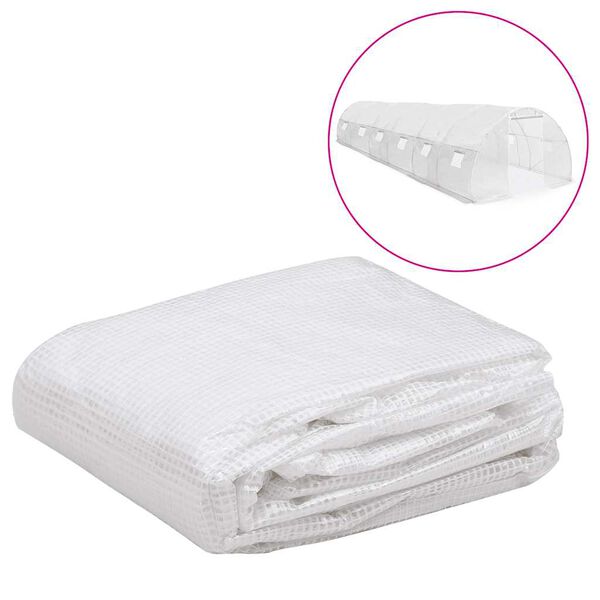 vidaXL Útskiptanleg Yfirbreiðsla fyrir Gróðurhús (27 m²) 3x9x2 m Glær