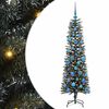 vidaXL Gervi j&oacute;latr&eacute; me&eth; 150 LED Gr&aelig;nn 150 cm PVC, plast og st&aacute;l