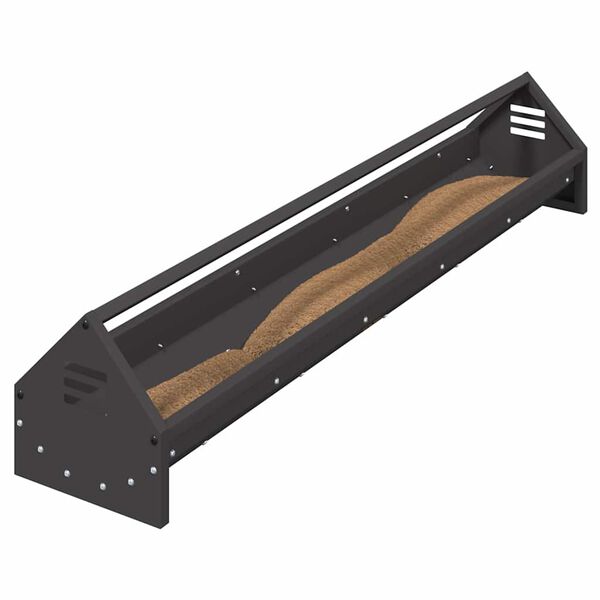 vidaXL F&oacute;&eth;rari fyrir kj&uacute;klinga Svartur 108 x 20,5 x 20 cm