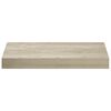 vidaXL Vegghengdar Hillur 2 stk. Eikarlita&eth;ar 40x23x3,8 cm MDF