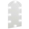 vidaXL Spegill me&eth; LED Lj&oacute;sum 70x40 cm Glerbogi