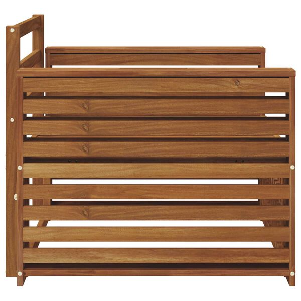 vidaXL 2 Stykki S&oacute;fi me&eth; armheimar Hrein akas&iacute;utr&eacute; N&aacute;tt&uacute;rulegur