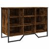 vidaXL Sk&oacute;sk&aacute;pur Reykt&oacute;na Eikarlitur 90x38x61,5 cm Samsettur Vi&eth;ur