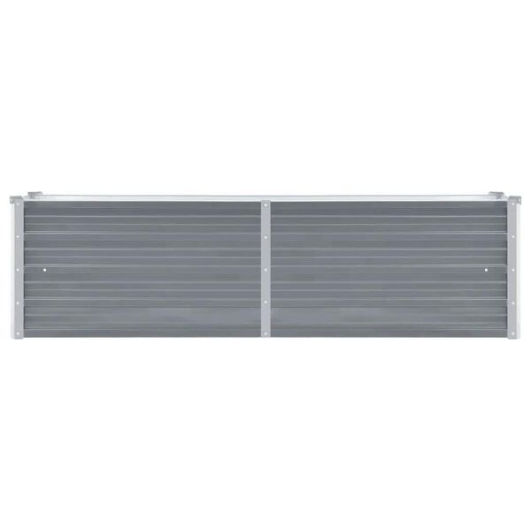 vidaXL Upph&aelig;kka&eth; Bl&oacute;maker S&iacute;nkh&uacute;&eth;a&eth; st&aacute;l 160x40x45 cm Gr&aacute;tt