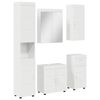 vidaXL Ba&eth;herbergismublasett TULUM 5 pcs H&aacute;gloss hv&iacute;tur
