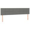 vidaXL H&ouml;fu&eth;gaflar D&ouml;kkgr&aacute;tt 180x5x78/88 cm Efni
