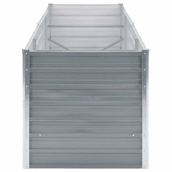 vidaXL Upph&aelig;kka&eth; Bl&oacute;maker S&iacute;nkh&uacute;&eth;a&eth; st&aacute;l 240x80x77 cm Gr&aacute;tt