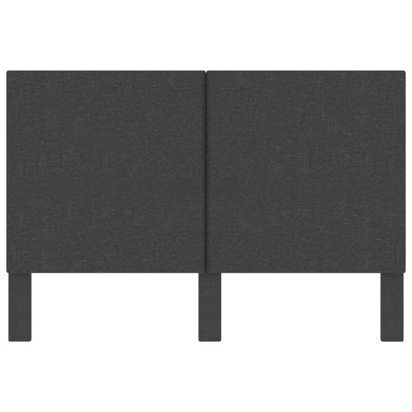 vidaXL Höfðagafl Dökkgrár Tauáklæði 160x200 cm