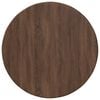 vidaXL Bor&eth;plata br&uacute;n eik &Oslash; 40 x 1,5 cm Samsettur vi&eth;ur