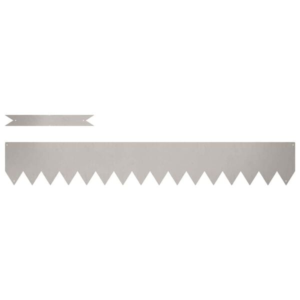 vidaXL Gar&eth;ja&eth;ar 10 pcs Br&uacute;nn 100 x 0.05 x 20 cm Ve&eth;ra&eth; st&aacute;l