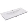 vidaXL Innbygg&eth;ur Vaskur 91x39,5x18,5 cm Keram&iacute;khv&iacute;tur