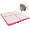 vidaXL Uppbl&aacute;sanleg Fimleikad&yacute;na me&eth; Pumpu 200x200x15 cm PVC Bleik