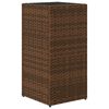 vidaXL Gr&oacute;&eth;urker Br&uacute;nt 2 stk 30x30x60 cm P&oacute;l&yacute;rattan