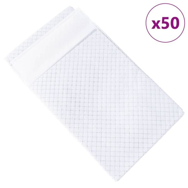 vidaXL Efnish&aacute;&eth; hundap&uacute;&eth;i 50 pcs Svartur og Hv&iacute;tt 120 x 80 cm