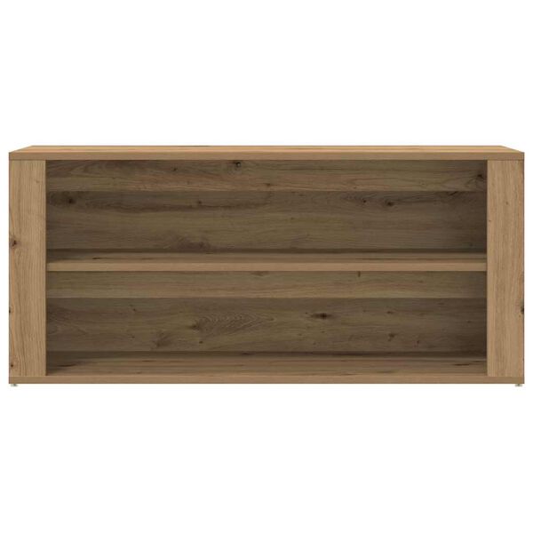 vidaXL Skóbekkur Artisan Oak 100x35x45 cm Hannaður viður