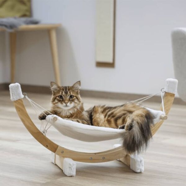 415653 Kerbl Cat Hammock "Siesta" White 82591